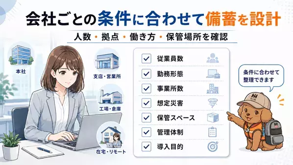 災害時の従業員の安全確保と事業継続を支援　ふくしまの防災 HIH ヒカリネット、法人向けBCP備蓄まるごと提案サービスを強化