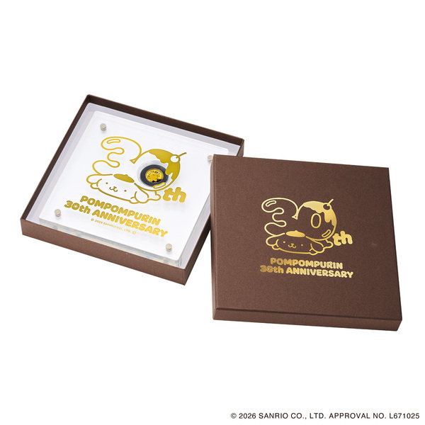 「ポムポムプリン」30周年をお祝いする公式記念金貨が登場！