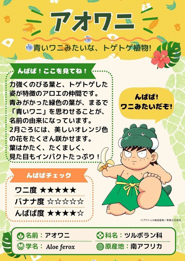 熱川バナナワニ園、絵本『パプワくん』発売記念コラボを7/9開催　柴田亜美氏の描き下ろしや来園トークイベントも