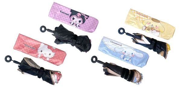 ハローキティ・クロミたちが車内の日差し対策に登場　サンリオキャラクターの傘型ワンタッチサンシェード全4種を発売