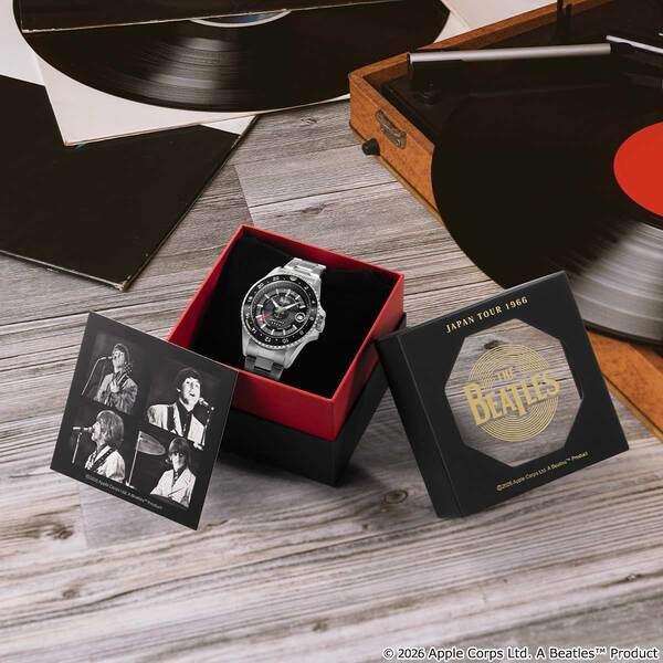伝説的ロックバンド「THE BEATLES（ザ・ビートルズ）」の来日60周年を記念したメモリアルな腕時計が登場！