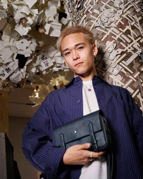 モンブランがミラノ メンズ ファッションウィークでレザーグッズの100周年を祝福　会場にモデルのIssey、Kyanが来場