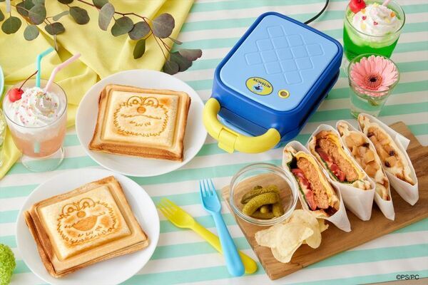 大人気の『パペットスンスン』2種類の焼き目が楽しめるホットサンドメーカーとスンスンの録り下ろしボイスで時間を知らせるタイマー発売！
