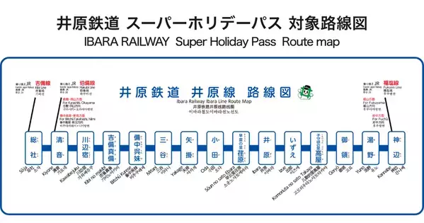 岡山・広島の沿線観光をお得に満喫！井原鉄道全線が1日乗り放題の「スーパーホリデーパス」をモバイルチケットで販売開始