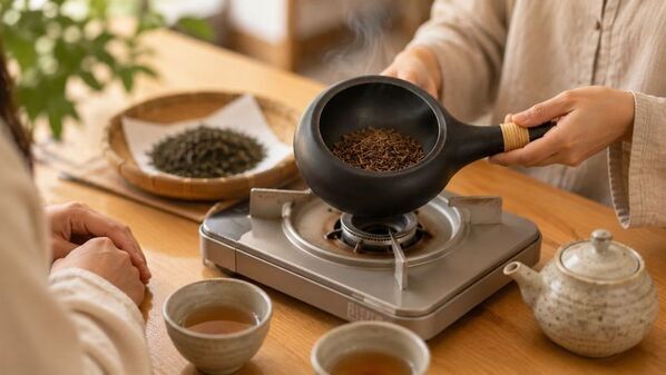 関東初※「ほうじ茶焙煎 × 練り切り和菓子づくり」を一度に体験　Re:Route CAFE 自由が丘、7月18日より日本文化体験プログラムを開始