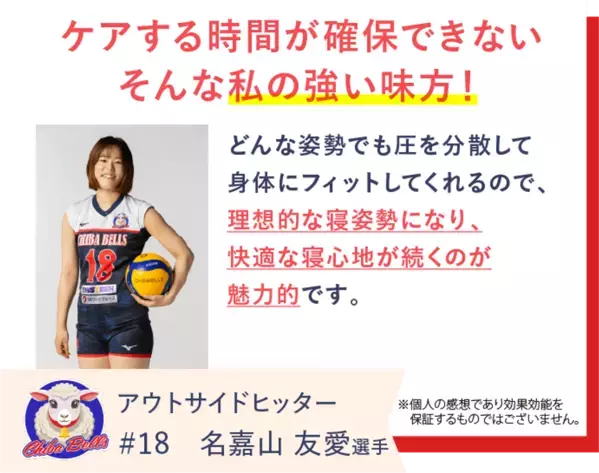 女子バレー・サッカー・ゴルフのアスリートがリカバリーマットレス「REVERIA」を愛用
