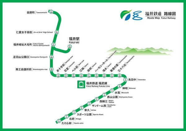 福井観光や週末のおでかけに便利！「福井鉄道 土・日・祝日1日フリー乗車券」をモバイルチケットで販売開始
