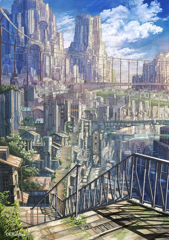 人気アニメで美術設定を手がけた背景デザイナー・金平和茂新作版画発表展を開催