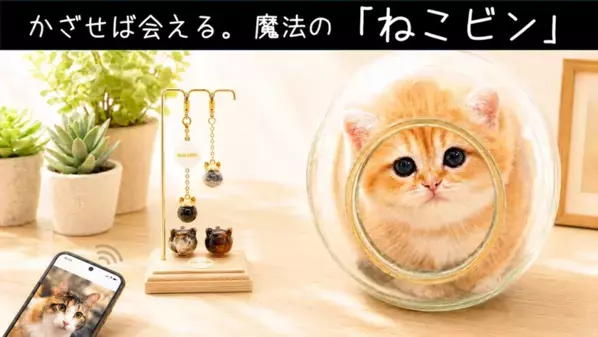 触れる温もり、かざせばあの姿。世界に一つ『ペット愛毛ケース』ねこビン発売！