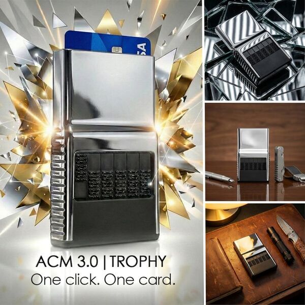 25年間カードウォレットを追求し続けるアリゾナ発「ACM」の最新モデル『ACM Wallet 3.0』が日本上陸！　7月30日11時よりMakuakeにて先行販売開始