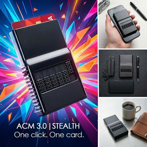 25年間カードウォレットを追求し続けるアリゾナ発「ACM」の最新モデル『ACM Wallet 3.0』が日本上陸！　7月30日11時よりMakuakeにて先行販売開始