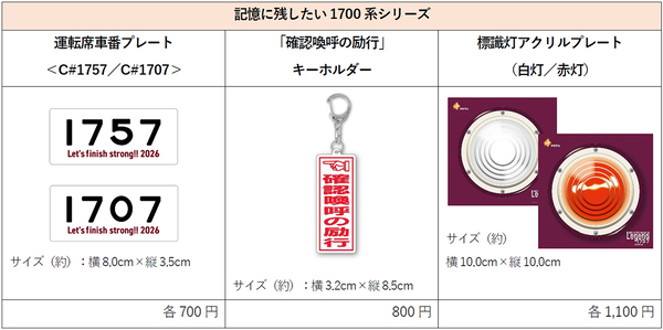 まもなく引退を迎える1700系に感謝「Legend1757-Final-」企画を実施します～株式会社ルノータスと提携し「Legend1757記念腕時計」を発売します～