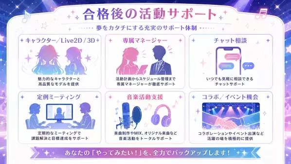 VTuberプロダクション「アススタ」、ユニット解散後もタレント契約を継続する業界初の「破壊と再生プロジェクト」始動　第1弾Vsingerユニット「UTANOVA」の1期生を8月12日より募集