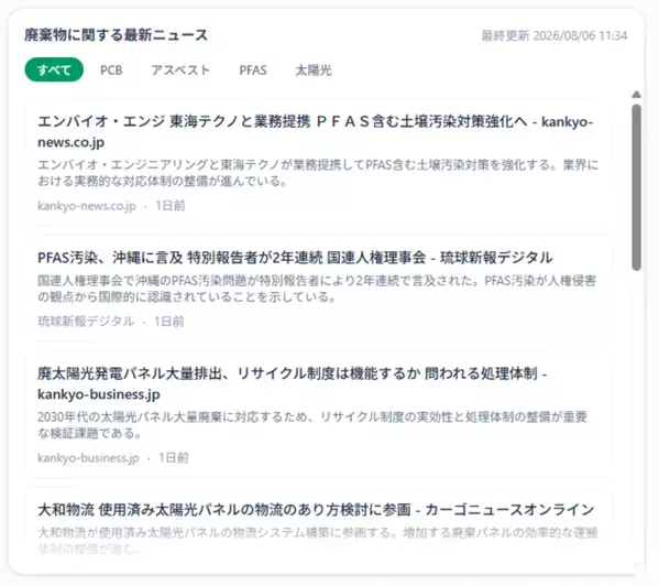 EcoTraceDX(TM)、改正PCB特措法の施行に向けた対応準備を開始　― AIチャットボット・ニュースフィード・オンライン決済機能も拡充 ―　「記録から、証明へ。」