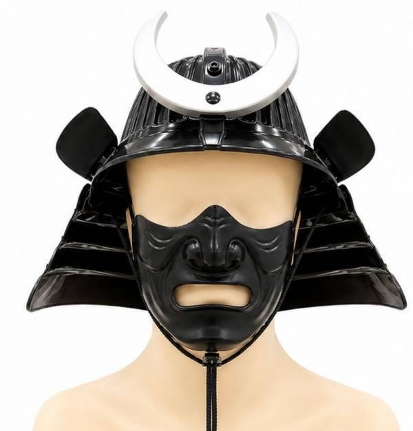 大人がかぶれる超軽量×簡単組立の「戦国武将の兜」を商品化！赤(真田風)と黒(伊達風)の兜を面頬マスク付きで発売！