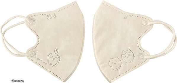 大人も楽しめる、ちいかわデザインのマスクが登場！「ちいかわ立体不織布マスク(ミュージック)」を9月上旬発売