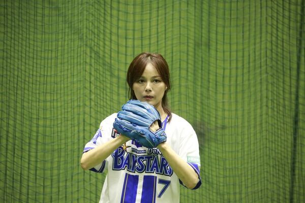 中日ドラゴンズ戦で「ハイセンス 大画面テレビ DAY」を開催　相川七瀬が始球式に登場！惜しくも2年連続のノーバン投球ならず