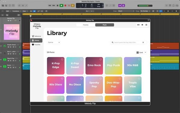 ローランド、音楽制作の新しい発想を生み出す　クリエイティブ・ツール『Melody Flip』を公開　～AIアシストによる革新的なメロディー生成ソフトウェア　アイデアとの出会いを楽しむ、クリエイティブな制作体験を提供～