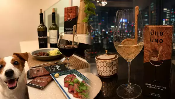 ワイン本来の魅力を引き出す！グラス1杯用フィルター「UNO WINE WANDS」を9/25よりMakuakeで先行販売