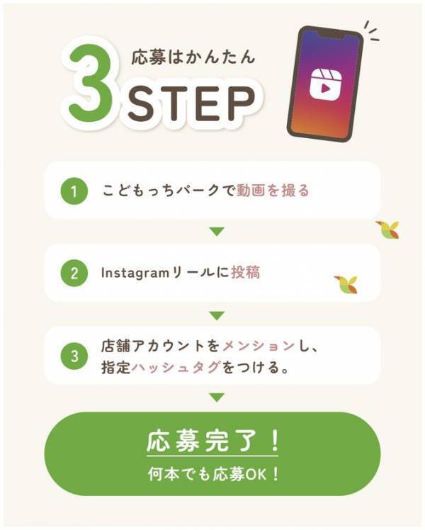 屋内公園「こどもっちパーク」来場者のInstagramリール再生数を全国ランキングで競う企画を9月5日開始、TOP10に1年間無料特典
