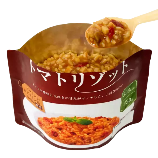非常時にも食べる楽しみを　水・食器・調理・温め不要の常温7年保存の長期保存食「満足リゾット」が2026年10月1日新発売