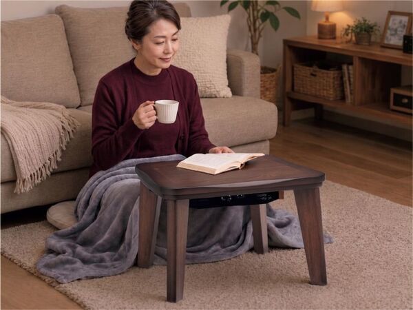ワンルームにも置きやすいおひとり様用の和風こたつ　『ちいさなこたつ 彩月』を2026年9月下旬より順次発売