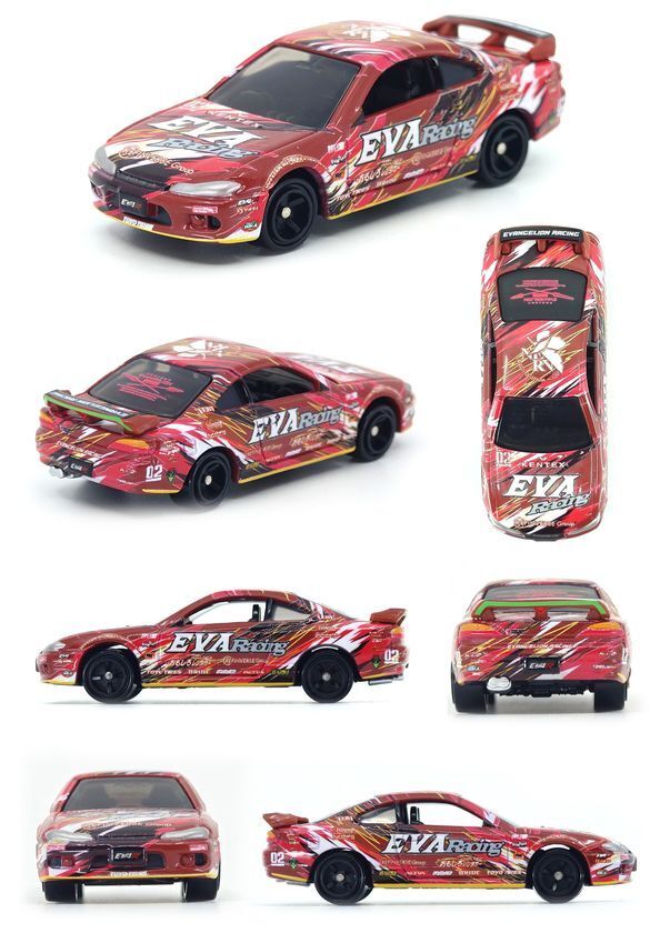 エヴァンゲリオンレーシングより2種類のトミカ「エヴァRT初号機＆2号機 日産シルビア」が登場！！
