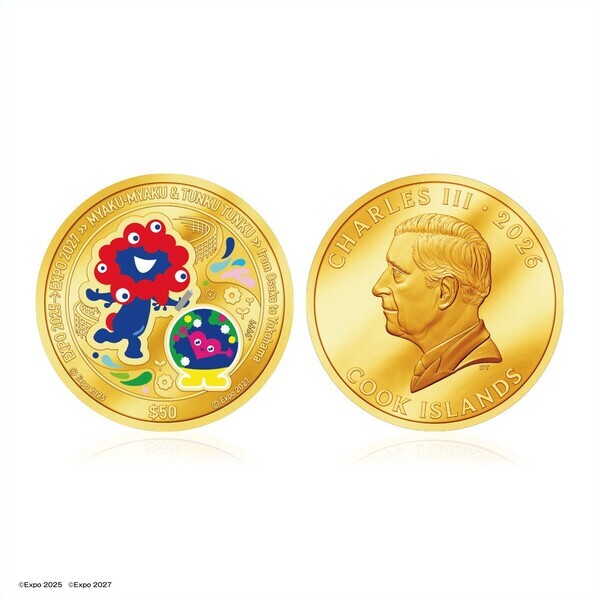 ミャクミャク＆トゥンクトゥンクの金貨が登場ふたつの万博をつなぐスペシャルデザイン！