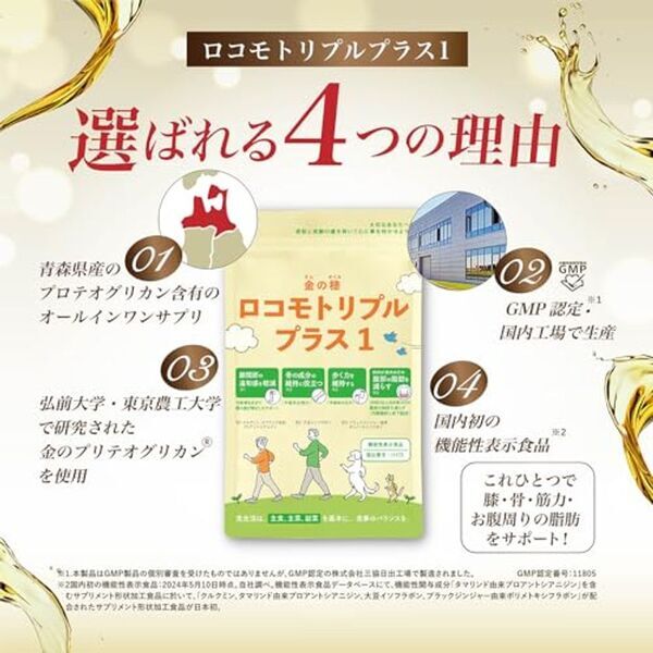 応援価格改定！スポーツの日を記念して「歩く力」を支える機能性表示食品「ロコモトリプルプラス1」が求めやすく大幅値下げ
