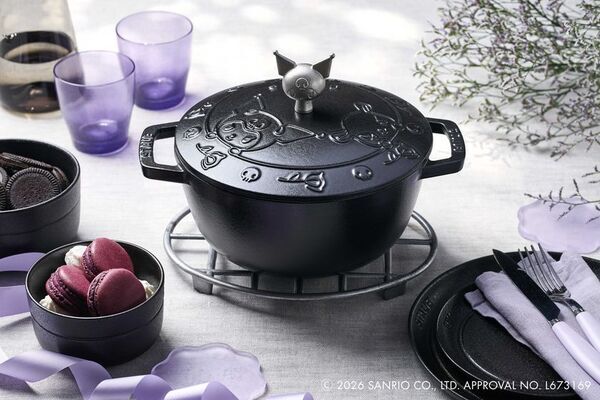ハローキティ＆クロミをデザインした特別なストウブ「Wa-NABE(ワナベ)」が登場　「Staub × Sanrio characters」10月30日発売