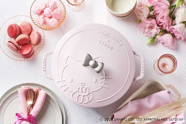 ハローキティ＆クロミをデザインした特別なストウブ「Wa-NABE(ワナベ)」が登場　「Staub × Sanrio characters」10月30日発売