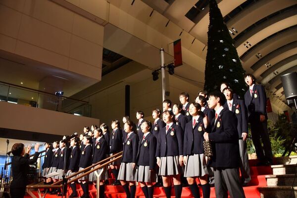 音と光で“生命のつながり”を描く、高さ約8.7mのクリスマスツリーが登場　クイーンズスクエア横浜×「GREEN×EXPO 2027」、11月9日から開催