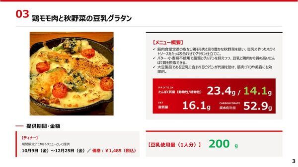 ＜リセッ豆乳食堂第三弾　開催レポート＞異常気象の“夏疲れ”で秋冬太りに要注意　石原新菜先生提案の「ゆる美トレ・ゆる筋トレ」のカギは「たんぱく質の動植物バランス」　竹脇まりなさんが豆乳を活用した“健康的なカラダづくり”実践法を紹介