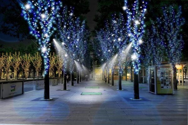 GMOインターネットグループがトップスポンサーとして協賛「GMO winter illumination in けやきひろば～If Snow～」11月7日(土)に「HIBI★Chazz-K」を迎えた点灯セレモニー開催