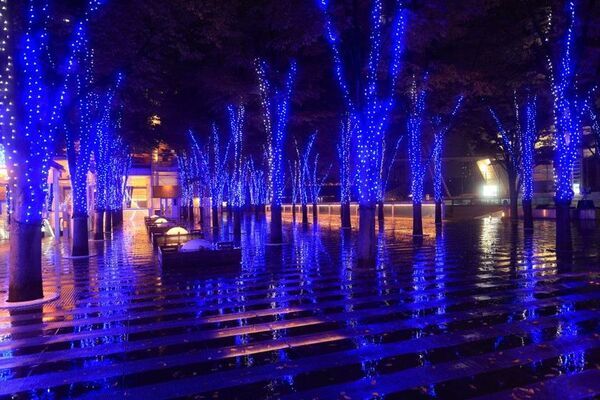 GMOインターネットグループがトップスポンサーとして協賛「GMO winter illumination in けやきひろば～If Snow～」11月7日(土)に「HIBI★Chazz-K」を迎えた点灯セレモニー開催