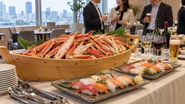 板前寿司、法人の忘新年会向けに「ズワイガニ食べ放題＆寿司プラン」を期間限定で提供