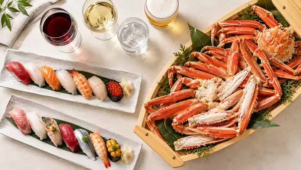 板前寿司、法人の忘新年会向けに「ズワイガニ食べ放題＆寿司プラン」を期間限定で提供