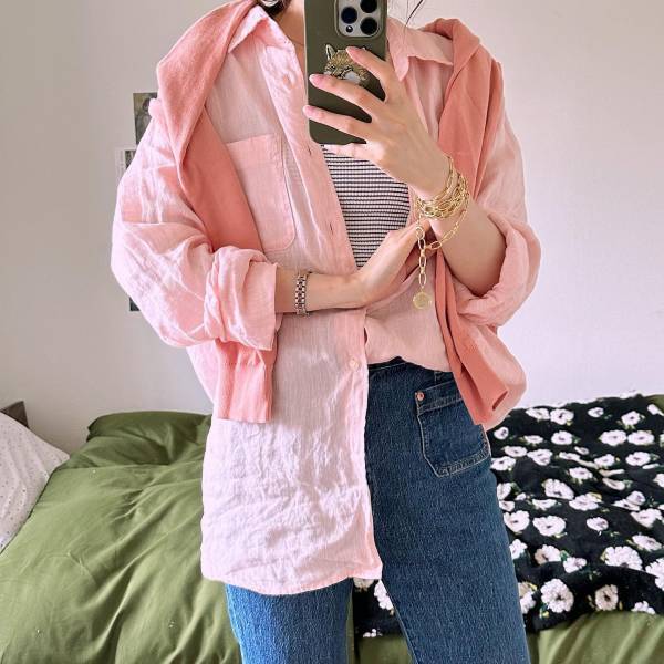 まだまだ「ピンク」がアツい♡ 【ユニクロ】大人っぽく着られる！ 人気の「ピンクトップス」