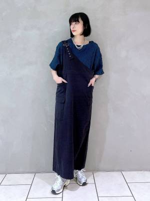 「おしゃれ感、やっばーい♡」【JEANASIS】1枚あると便利！ ひと癖「2WAYジャンスカ」