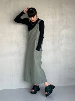 「おしゃれ感、やっばーい♡」【JEANASIS】1枚あると便利！ ひと癖「2WAYジャンスカ」