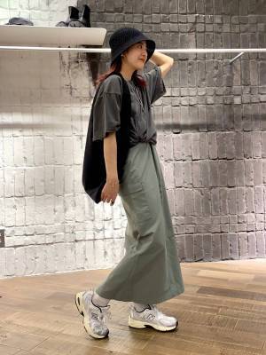 「おしゃれ感、やっばーい♡」【JEANASIS】1枚あると便利！ ひと癖「2WAYジャンスカ」