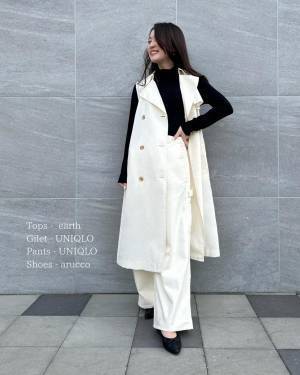 上下で買って正解！！【ユニクロ】単体でも着回せる♡ 優秀「セットアップ」