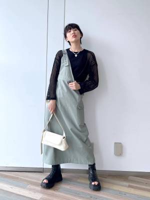 おしゃれ感、ハンパないわ♡【JEANASIS】長ーく使えそう！ 2WAY「ワンショルジャンスカ」