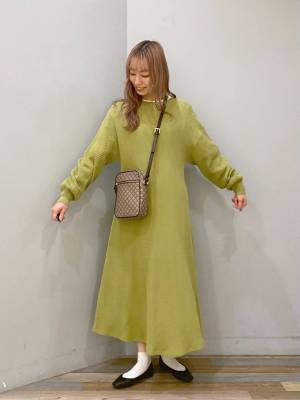 エッ！『値下げ』なの！？【ローリーズファーム】に急げ！ 細見え「グリーンワンピ」