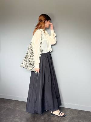 ボリューム感が可愛い×スタイルアップ！【ANGIE】夏も快適な着心地♡”フレアキャミワンピース”