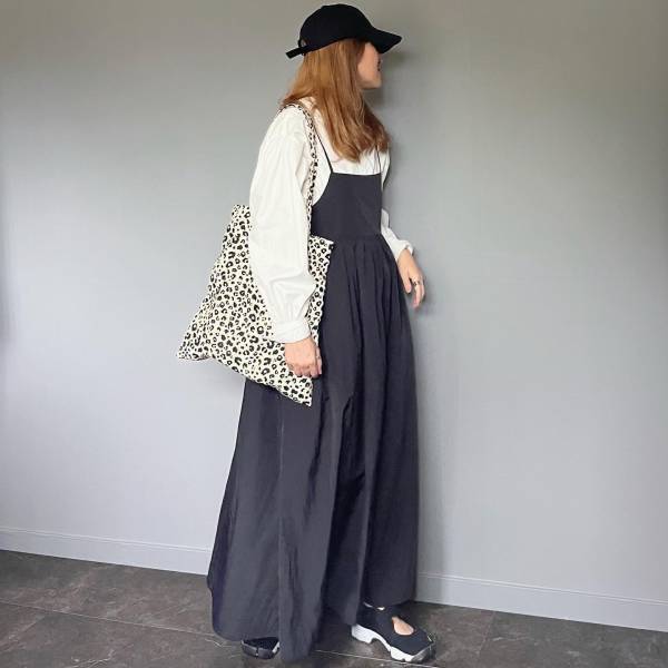 ボリューム感が可愛い×スタイルアップ！【ANGIE】夏も快適な着心地♡”フレアキャミワンピース”