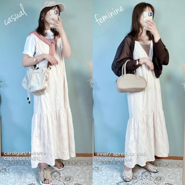 「どれも高見えだし、可愛い」から「全力でオススメ」！！【しまむら】とっっても可愛い♡”淡色キャミワンピース”4選