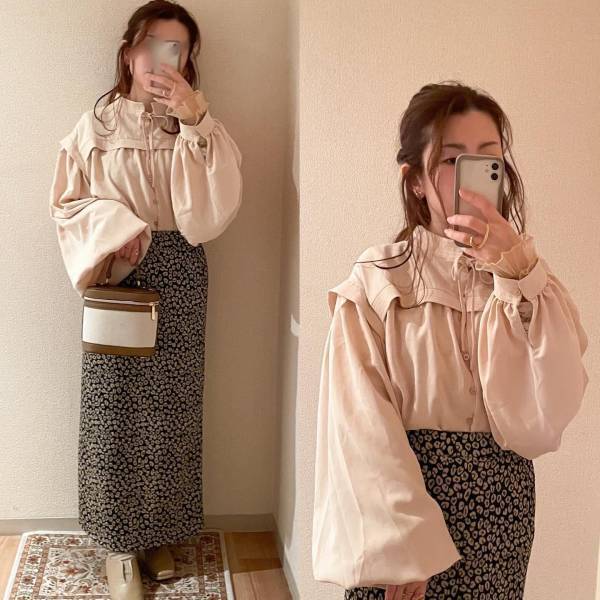 「今から秋まで間違いなく使える」って優秀すぎん？？【しまむら】辛口×甘めコーデが好き♡”柄スカート”