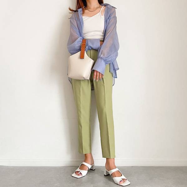 「コーデに一癖」プラスッ！！【しまむら】「オシャレ度がアップ！」の上品シアーシャツ♡