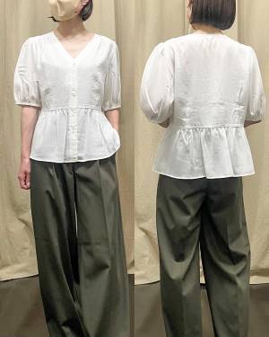 【ユニクロ】「大人女子に嬉しい要素」が詰まりすぎ！”Vネックブラウス”が春夏コーデにぴったり！